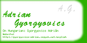 adrian gyorgyovics business card