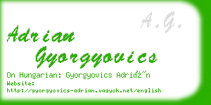 adrian gyorgyovics business card